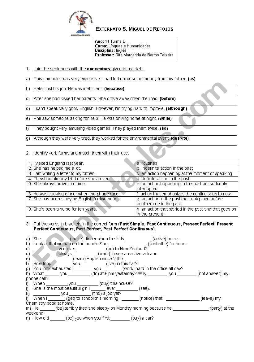 Grammar worksheet worksheet