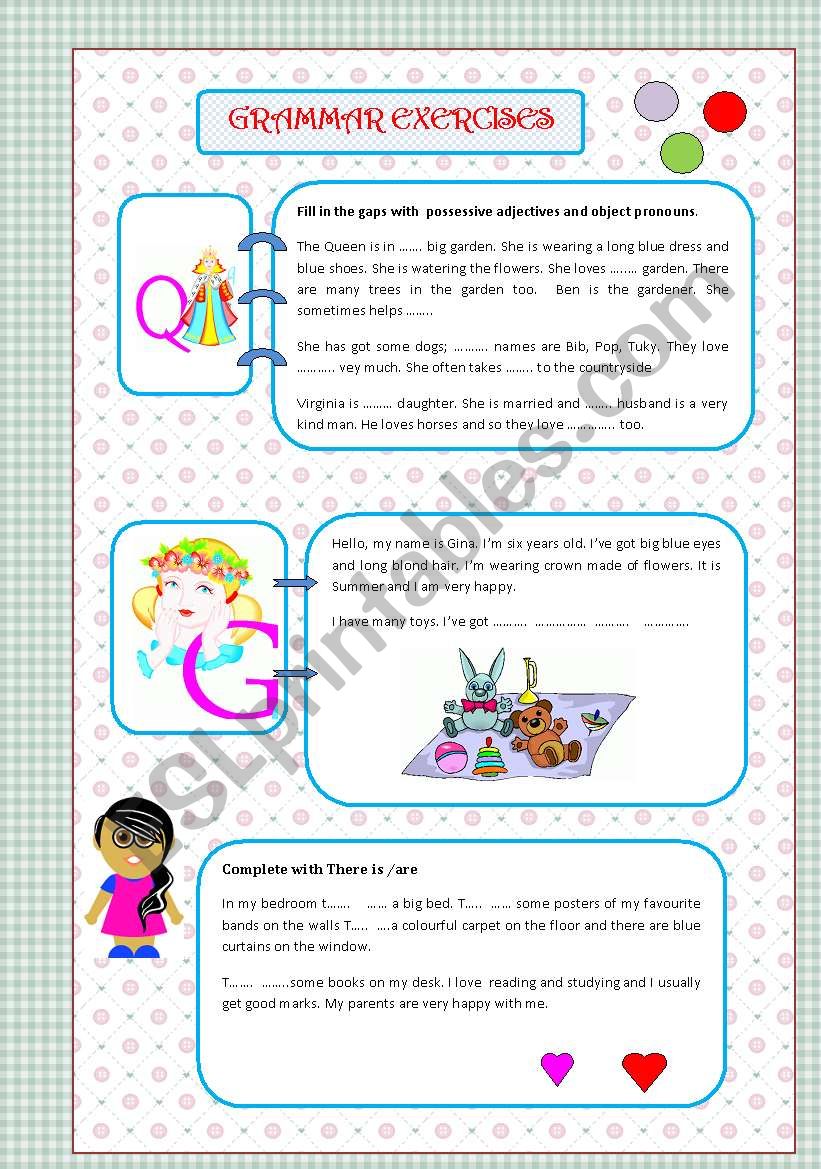 GRAMMAR EXERCISES worksheet