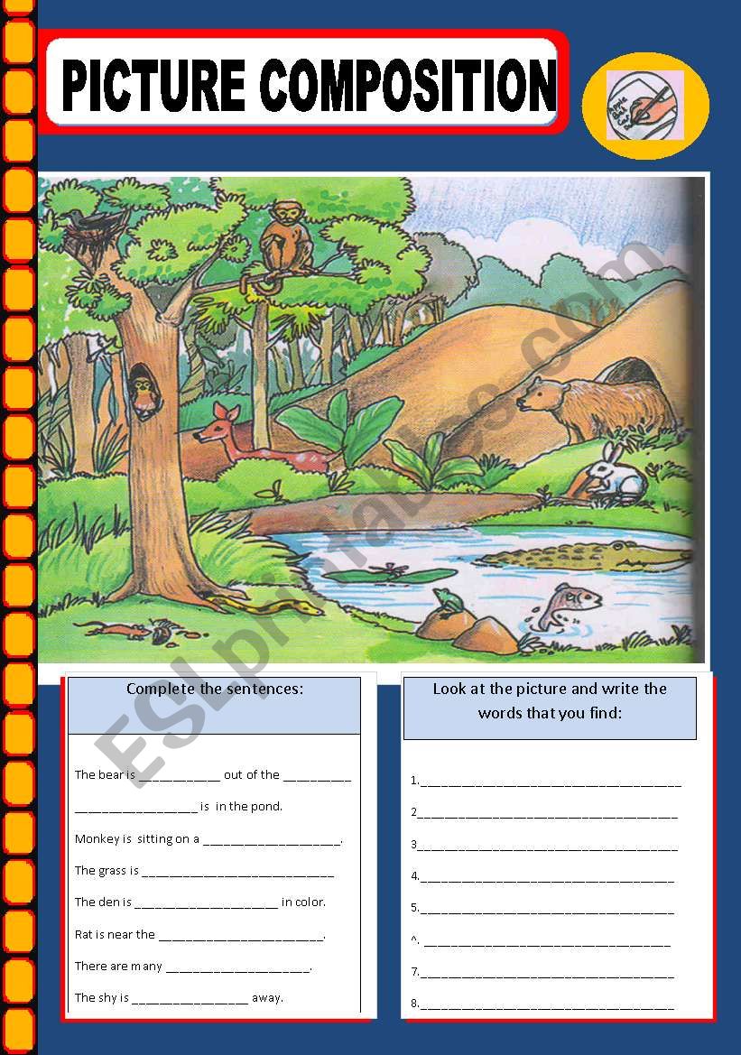 PICTURE COMPOSITION worksheet