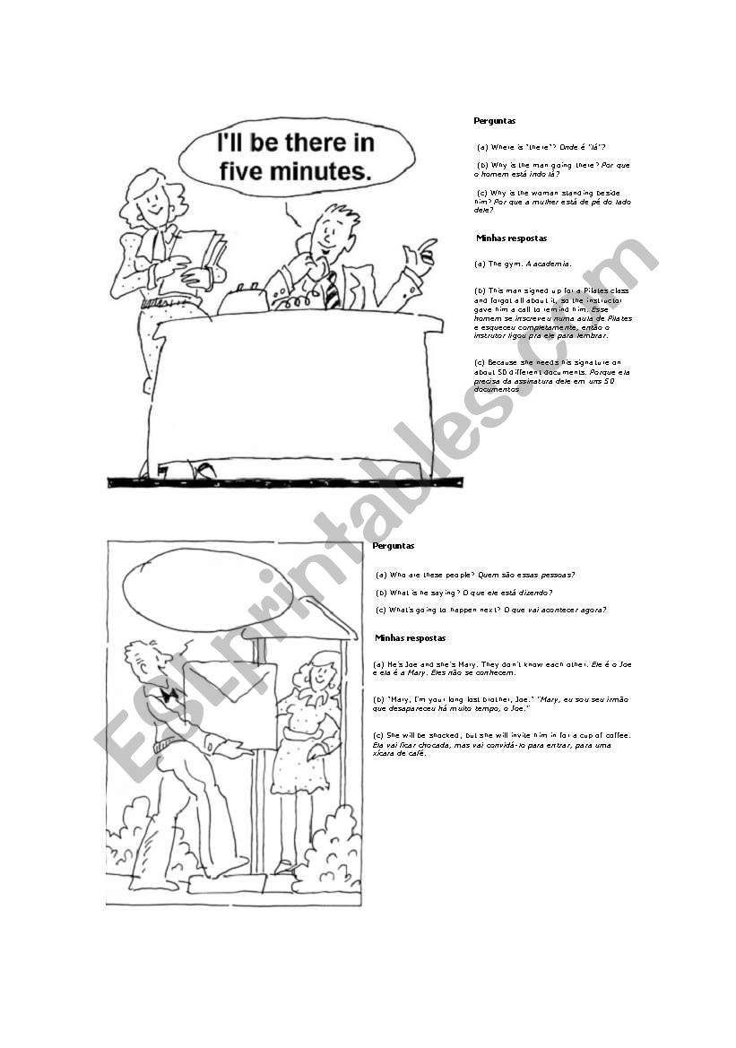 cartoon worksheet