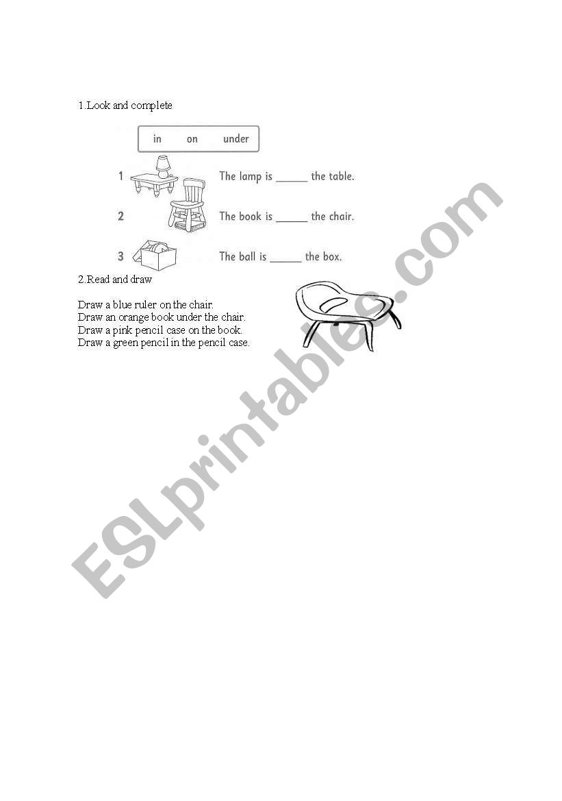 prepositions worksheet