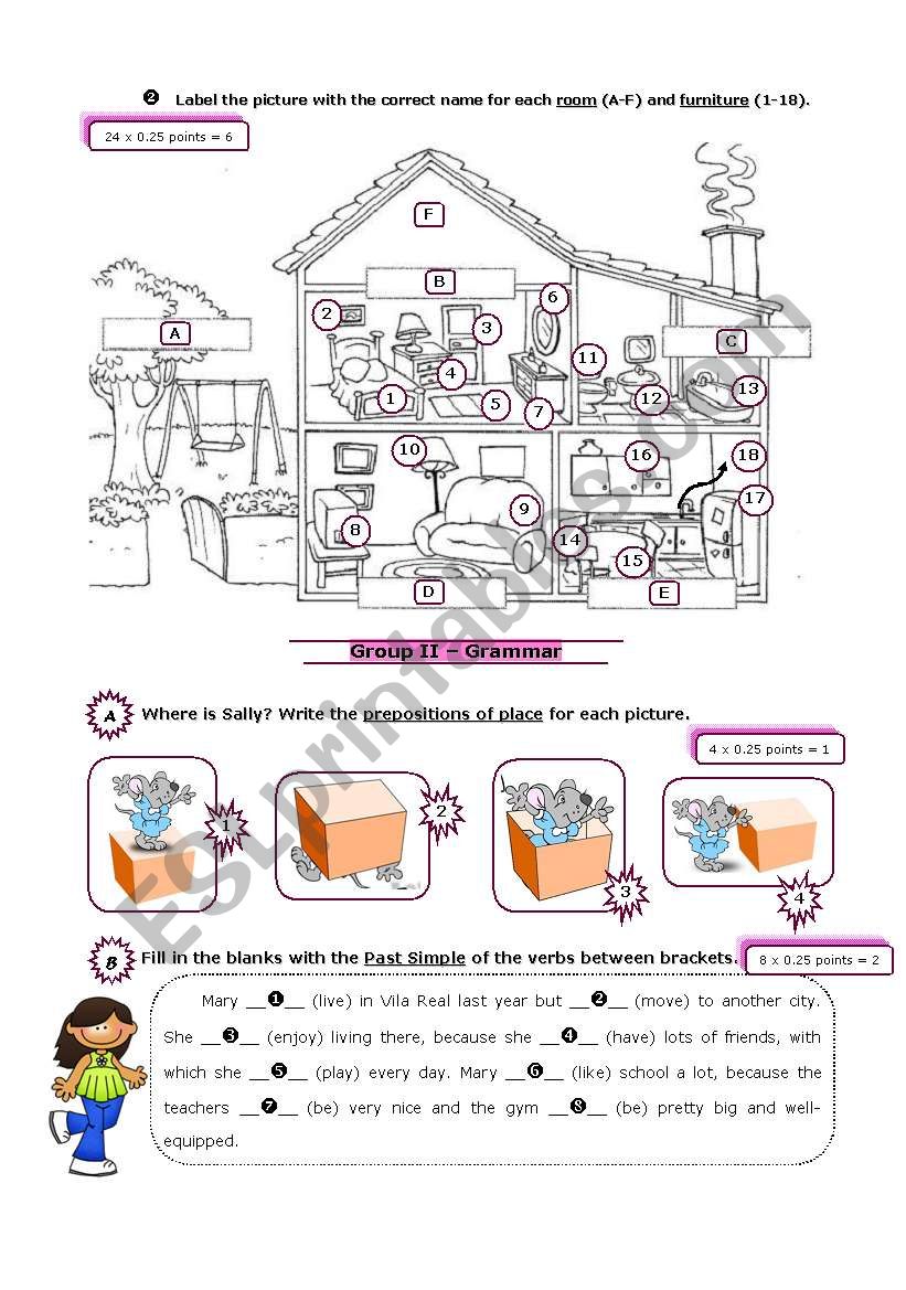 Famous People Houses (2 of 2) worksheet