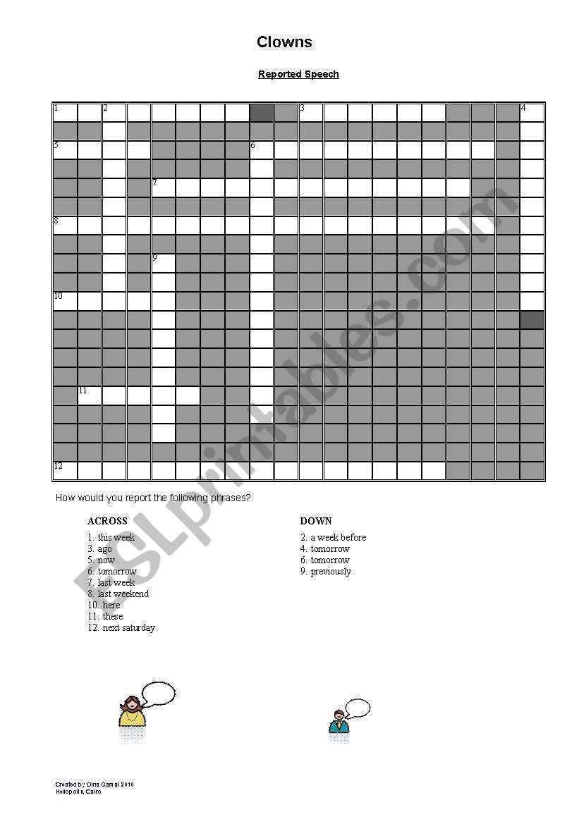 reported speech time reporting