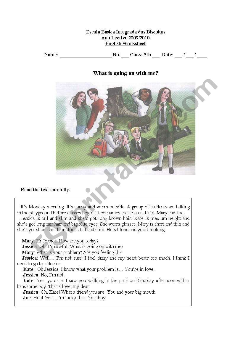 Describing people worksheet