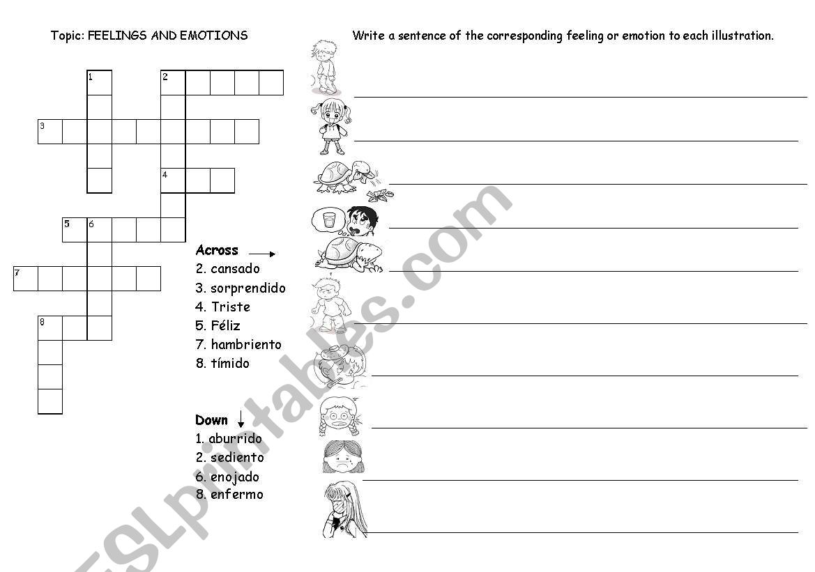 feelings 2 worksheet