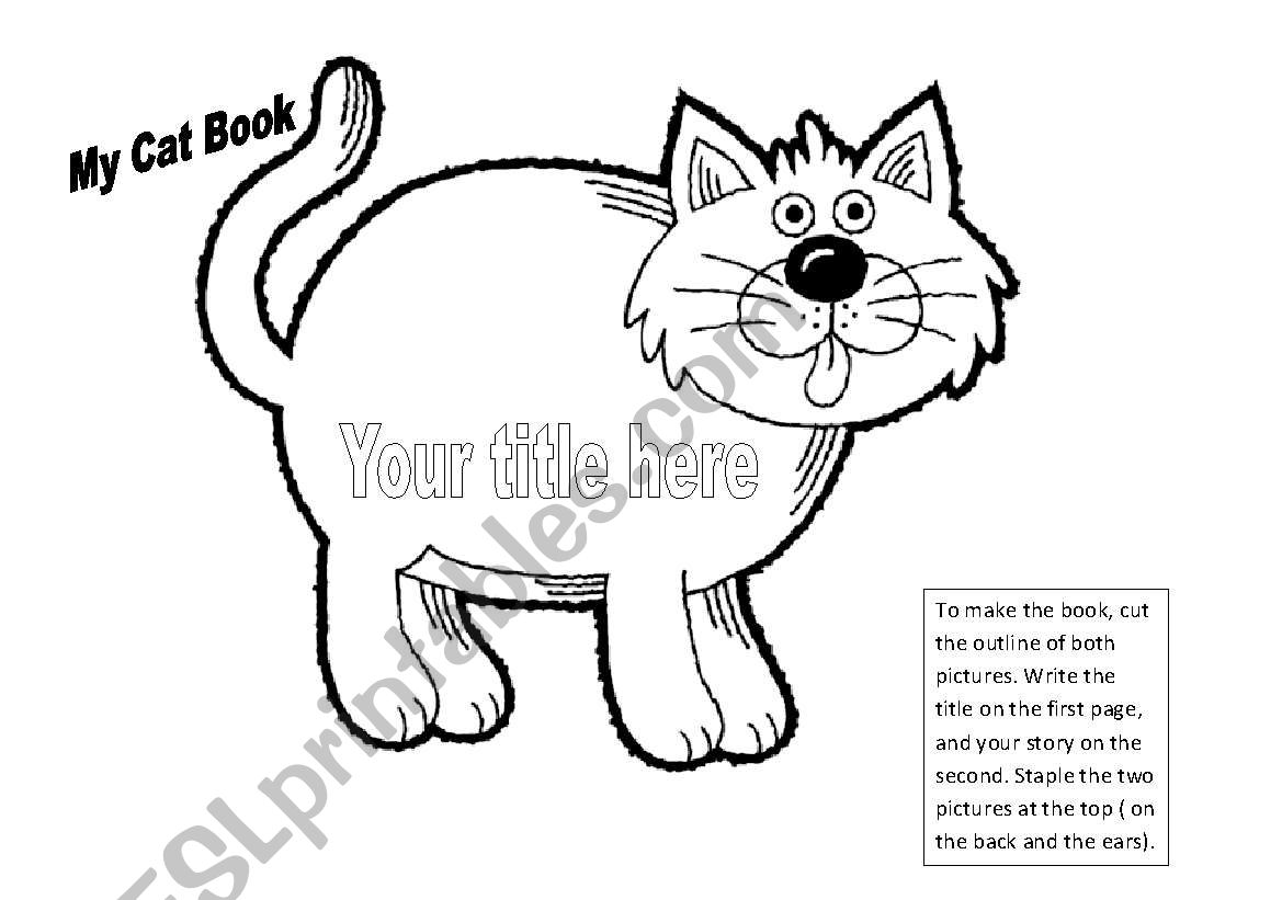 My cat book  worksheet