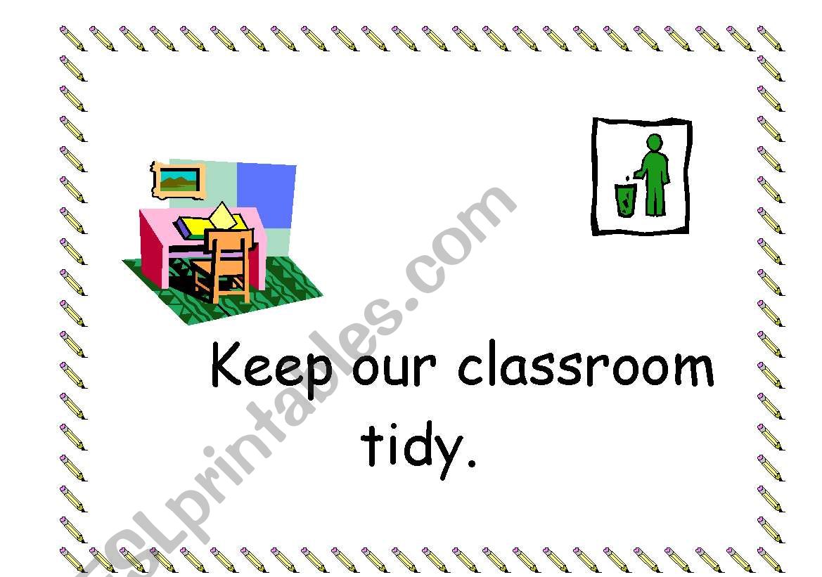 classroom rules worksheet