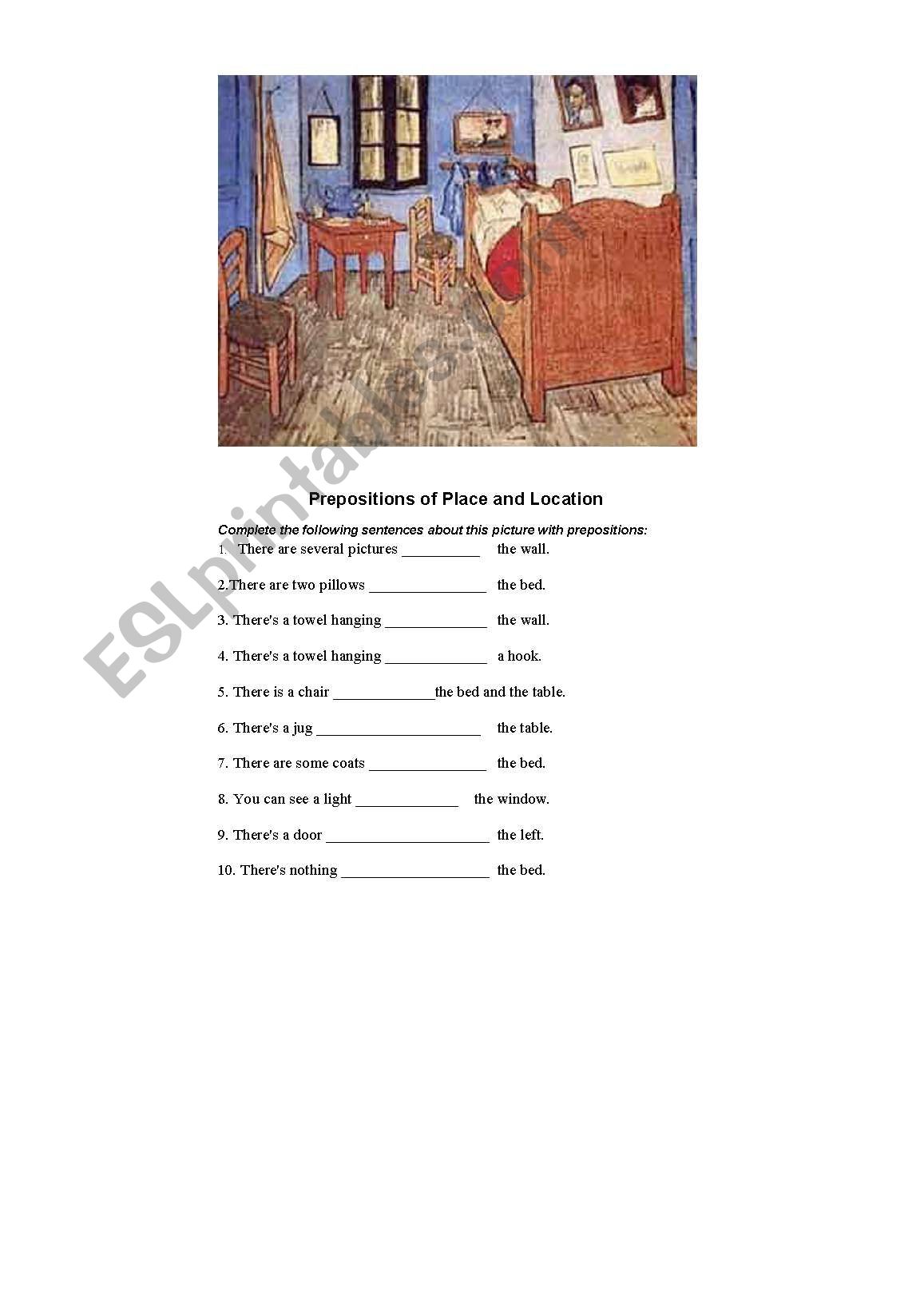 Prepositions of Place and Location