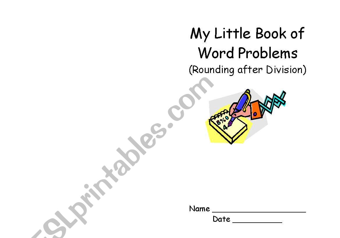 Division word problems worksheet