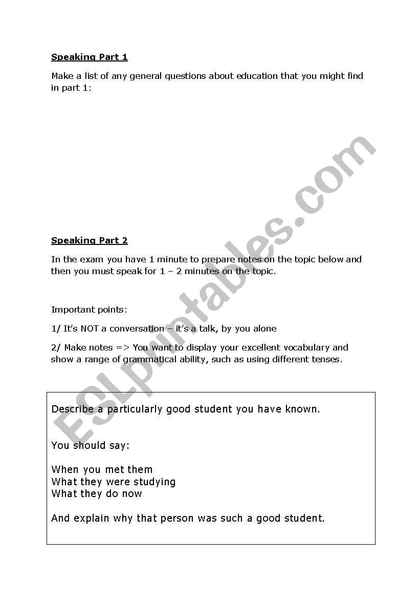 ielts questions on education