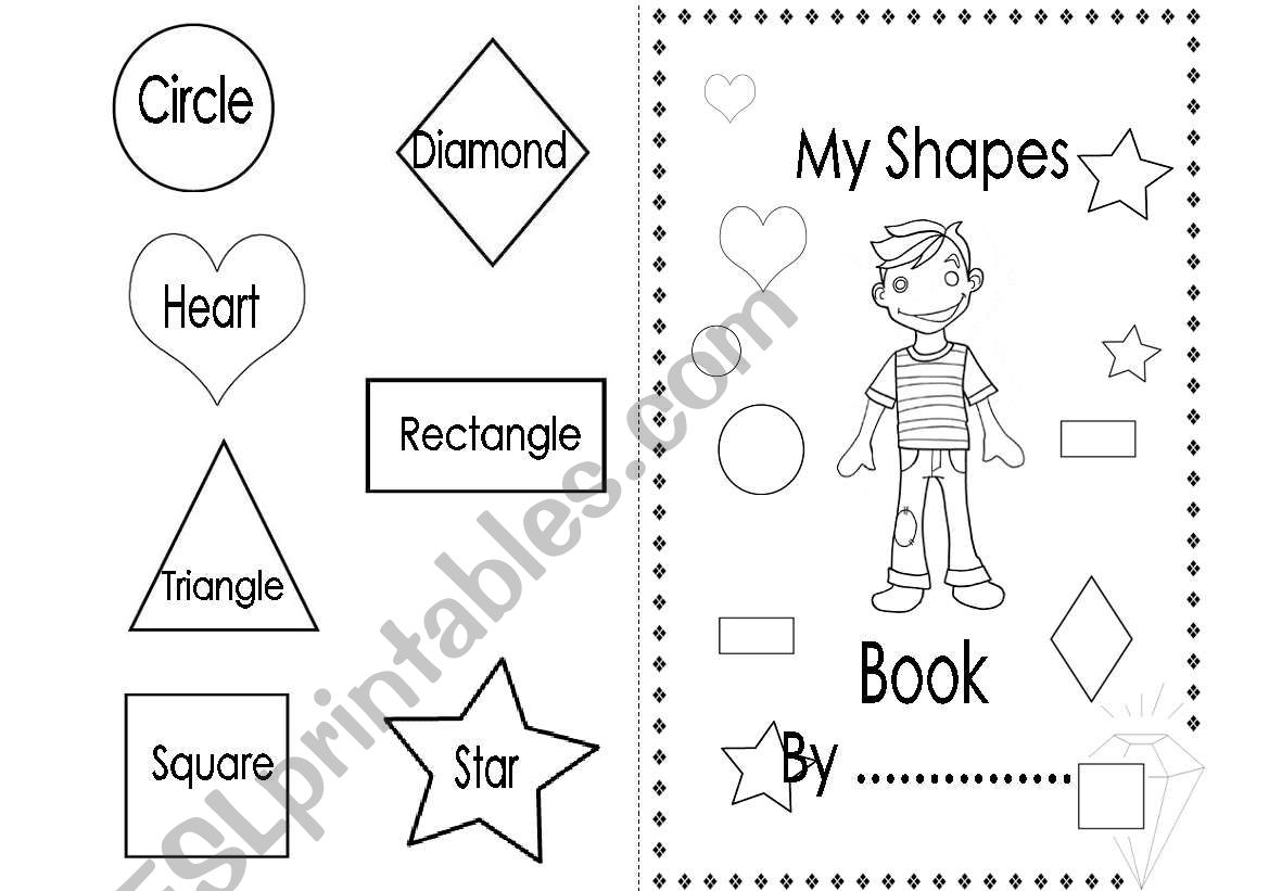 My Shapes Book (Boys) worksheet