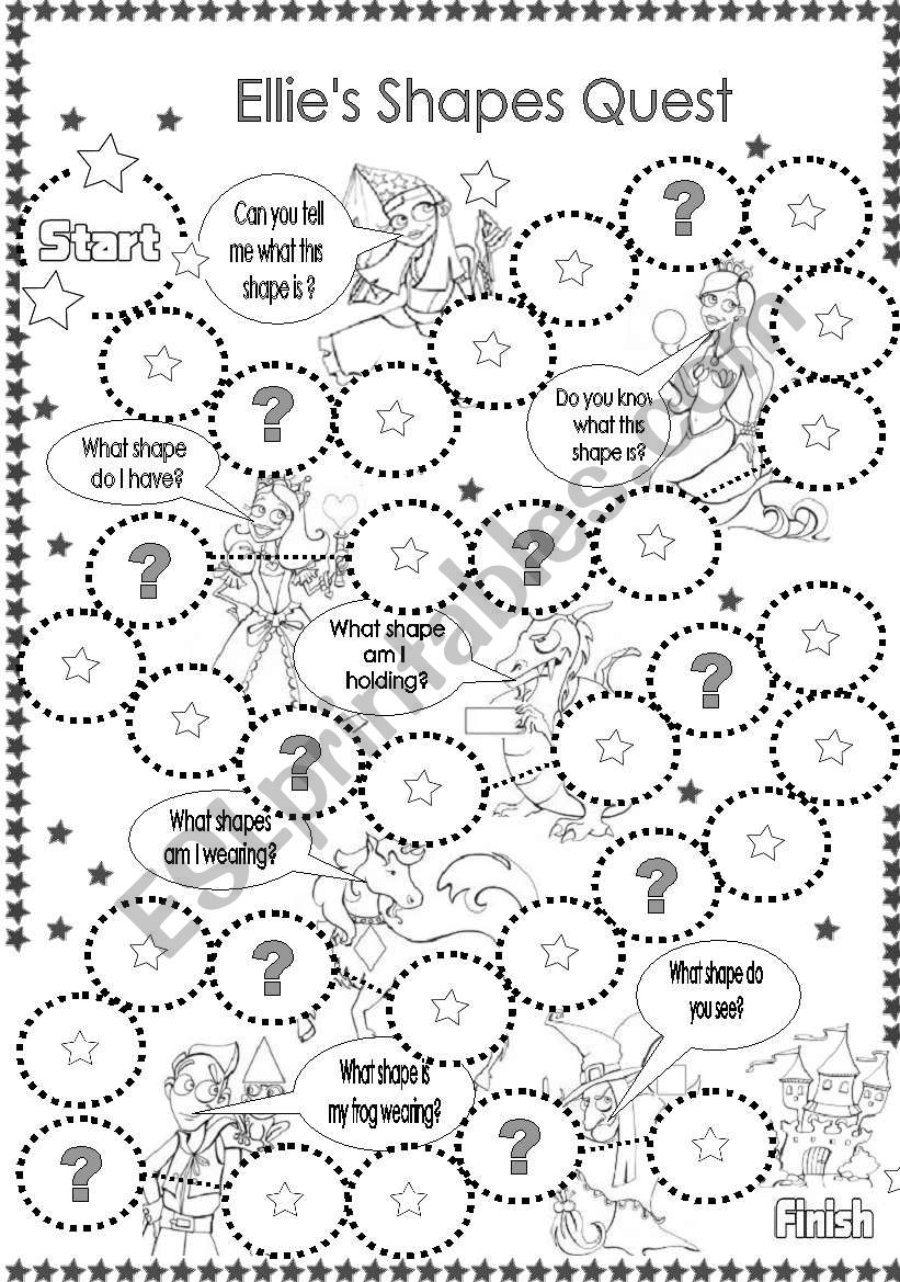 Ellies Shapes Quest (Game) worksheet