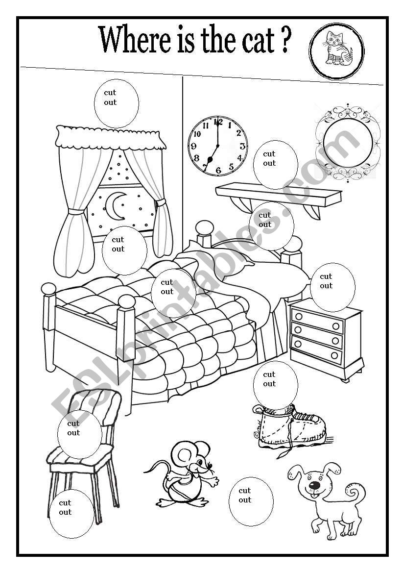 Where is the cat? worksheet