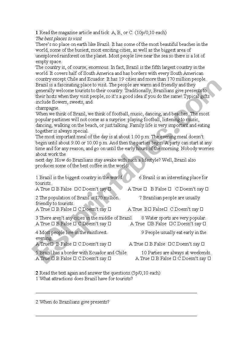 test-level3 worksheet