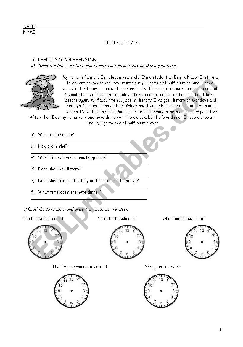 present simple worksheet