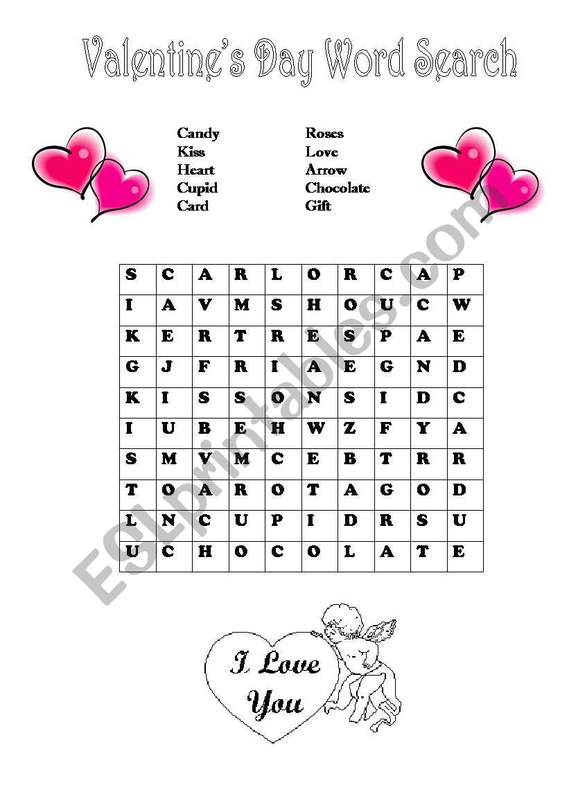 Word Search worksheet