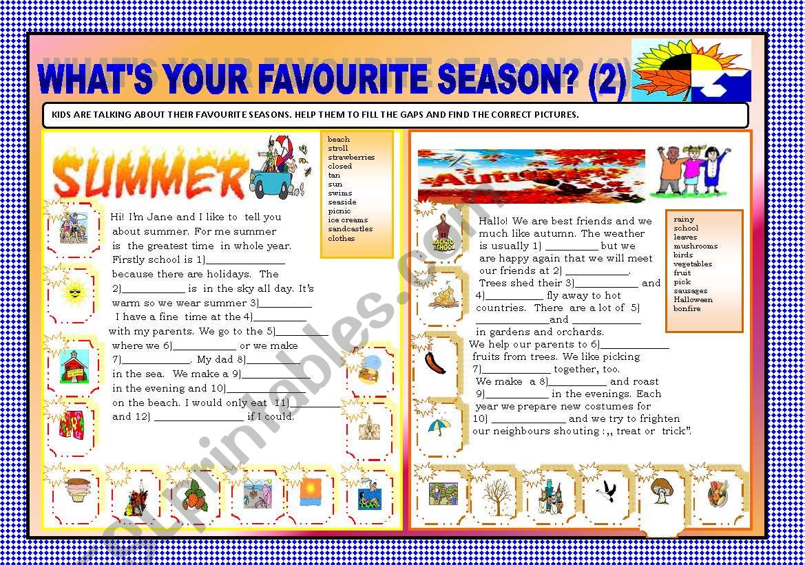 WHAIÂ´S YOUR FAVOURITE SEASONS? PART2
