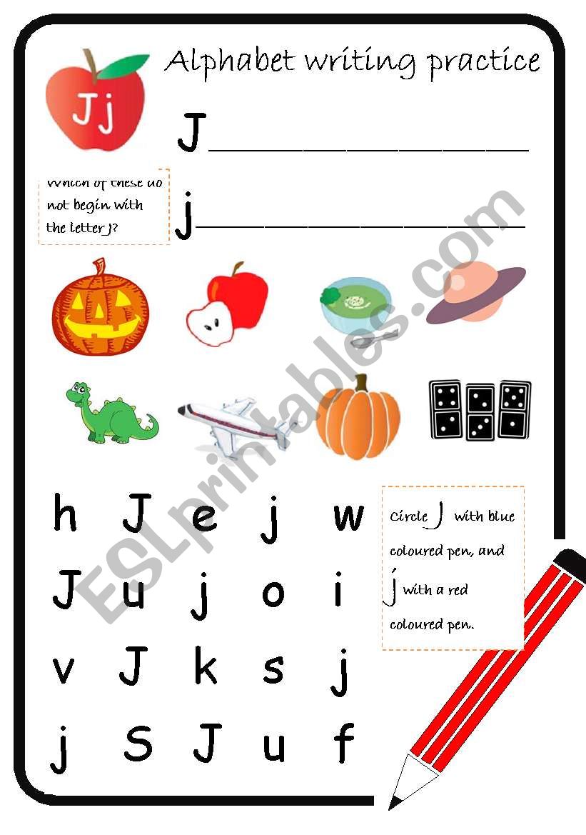 ALPHABET WRITING part 4 worksheet