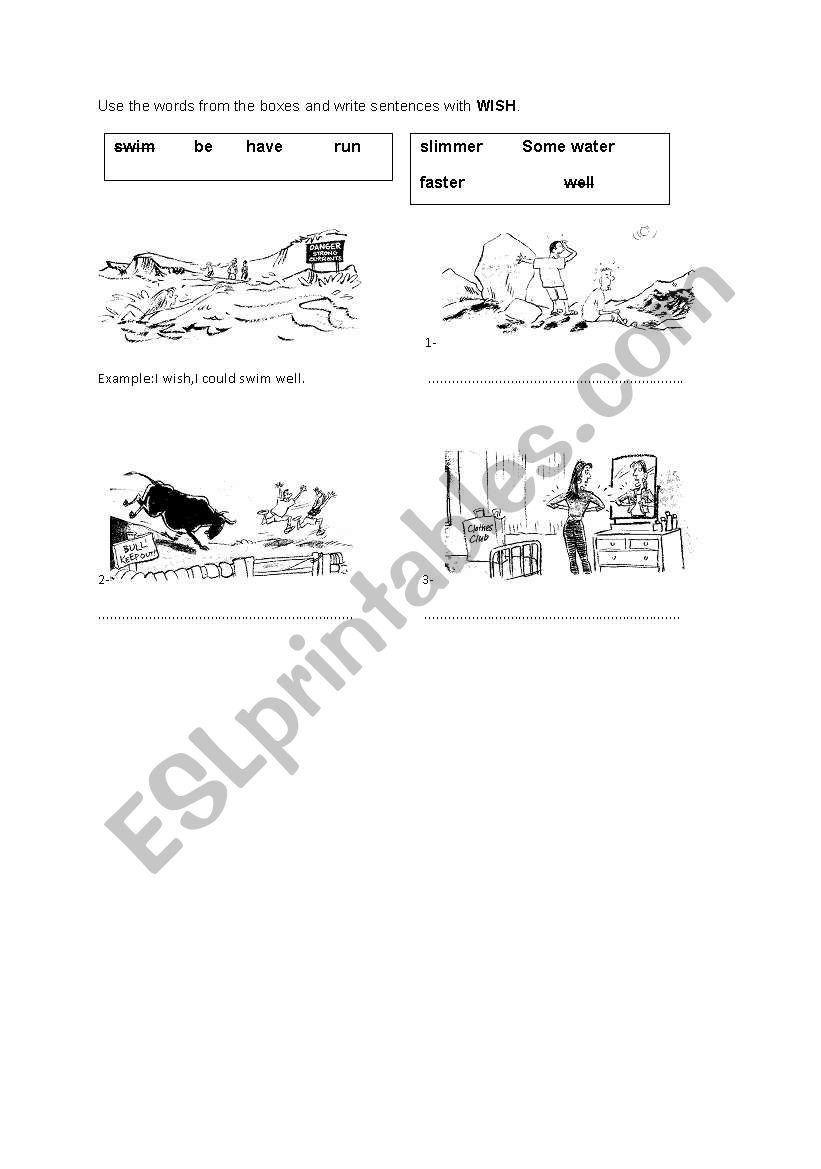 wish worksheet