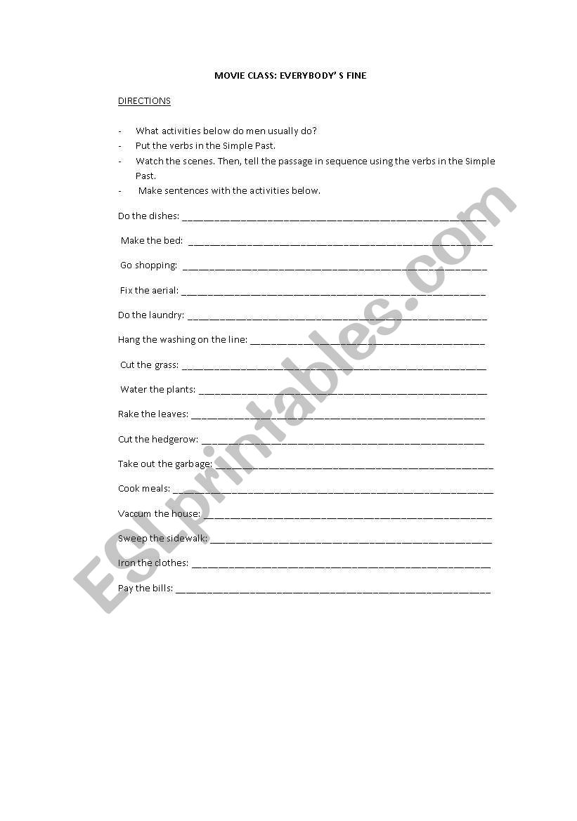 everybodys fine worksheet