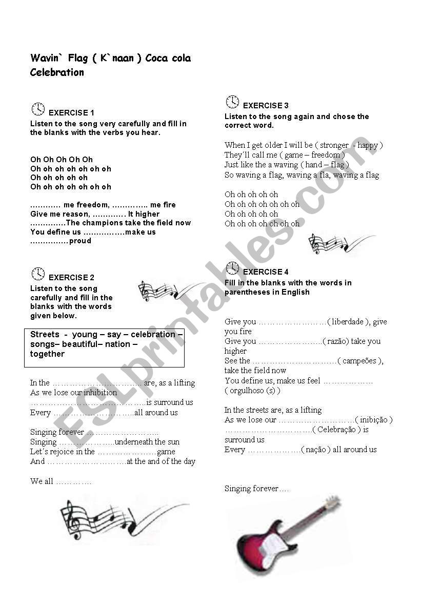 World Cup Music Activity worksheet