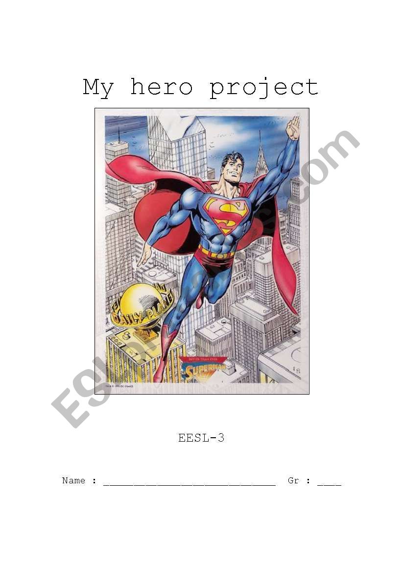 My hero project worksheet