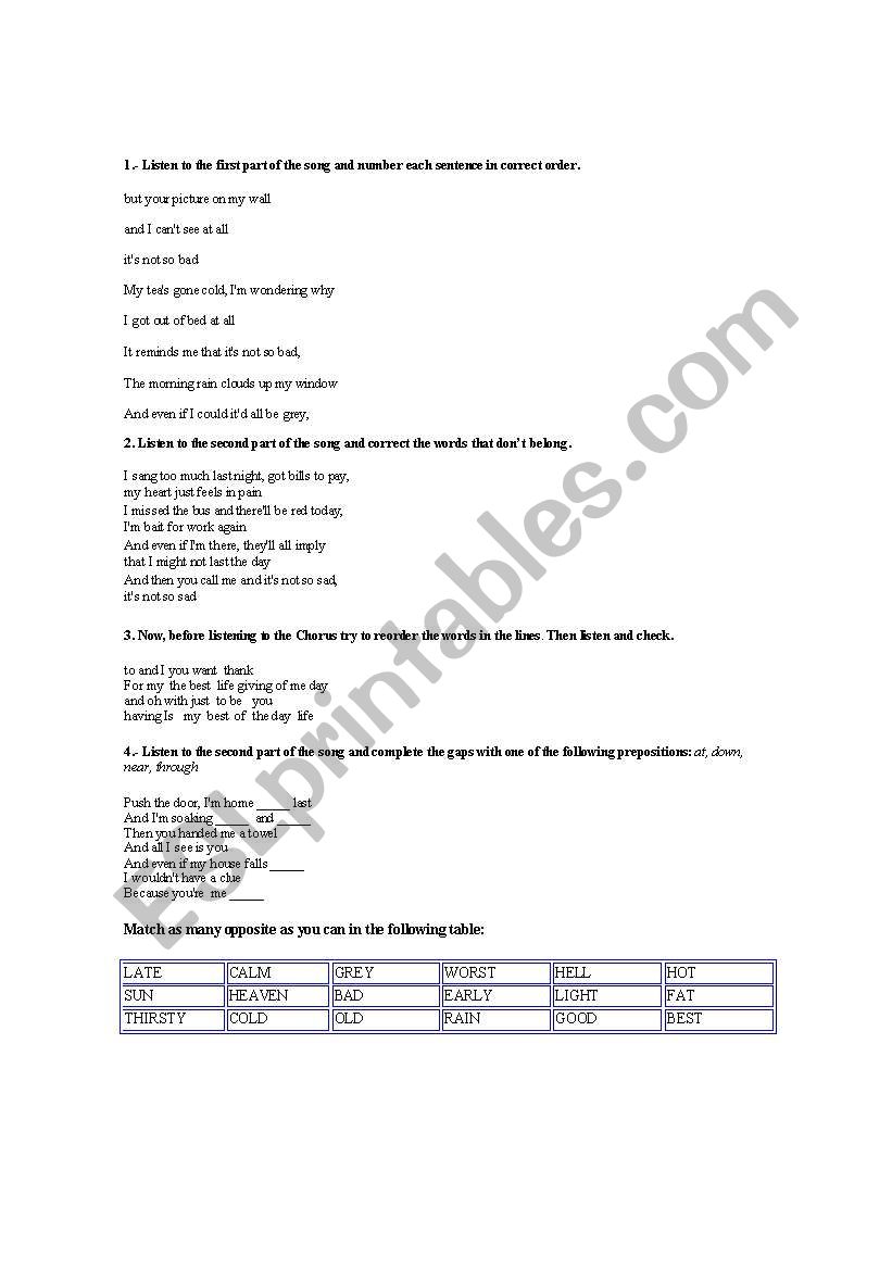 Thank you form Dido worksheet