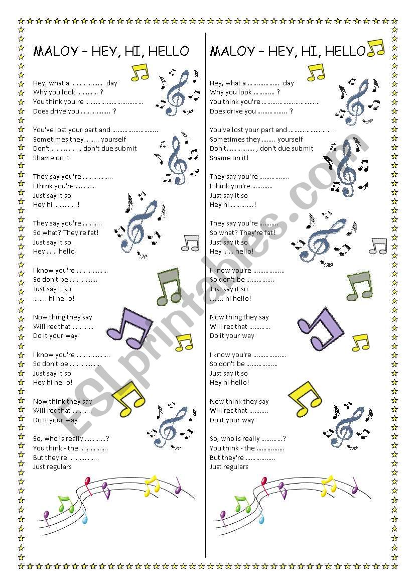 SONG - Â´Hey, Hi, HelloÂ´ - Maloy & Shaun Baker