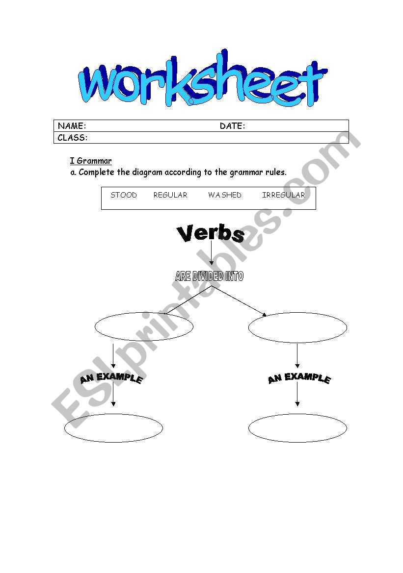 The past worksheet worksheet