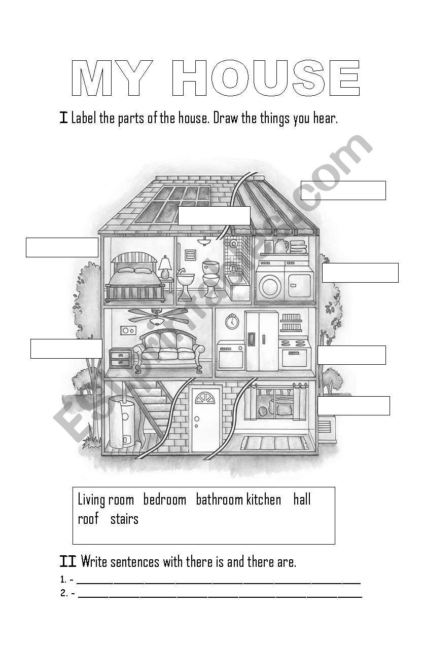 My house worksheet