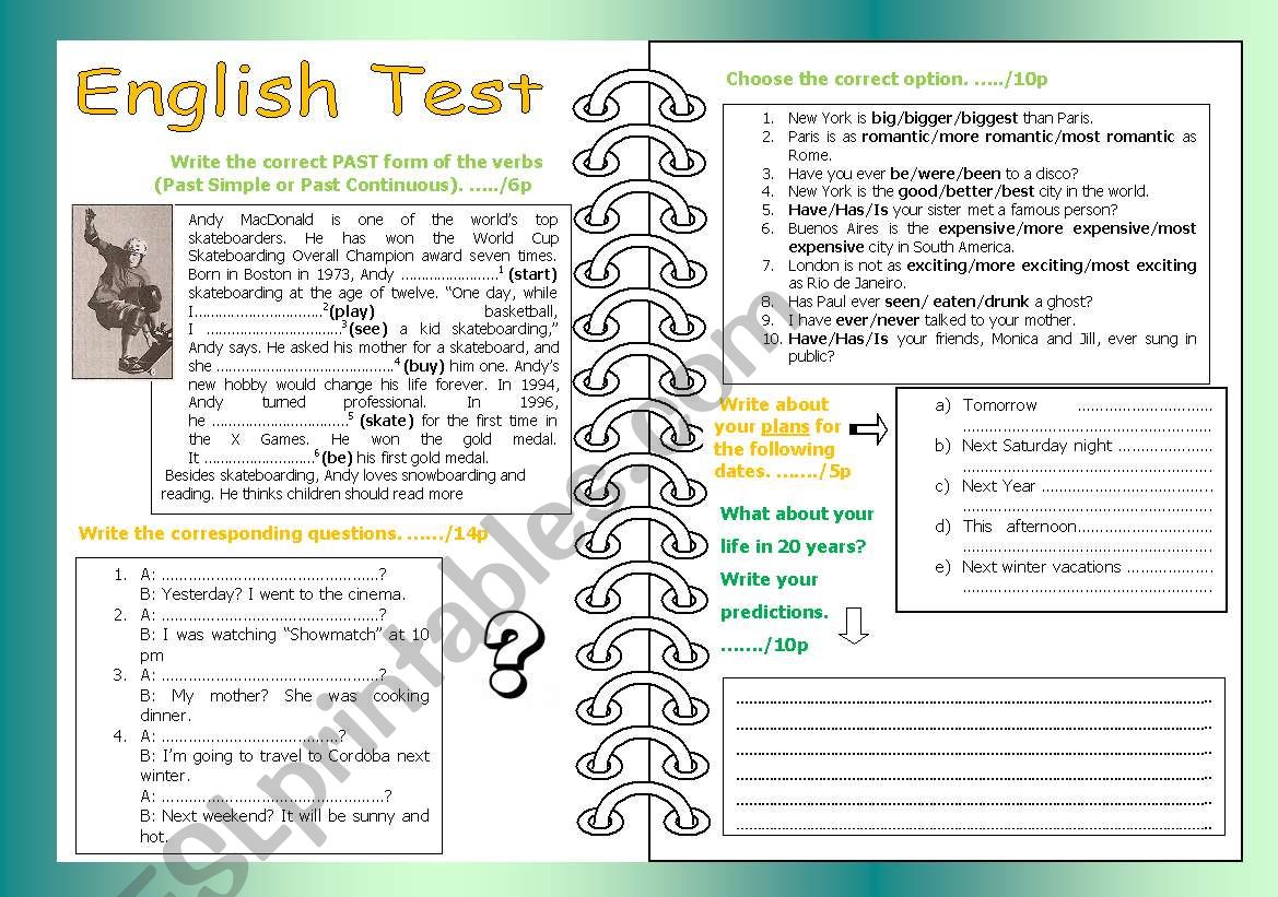 SImple Past Past Continuous worksheet