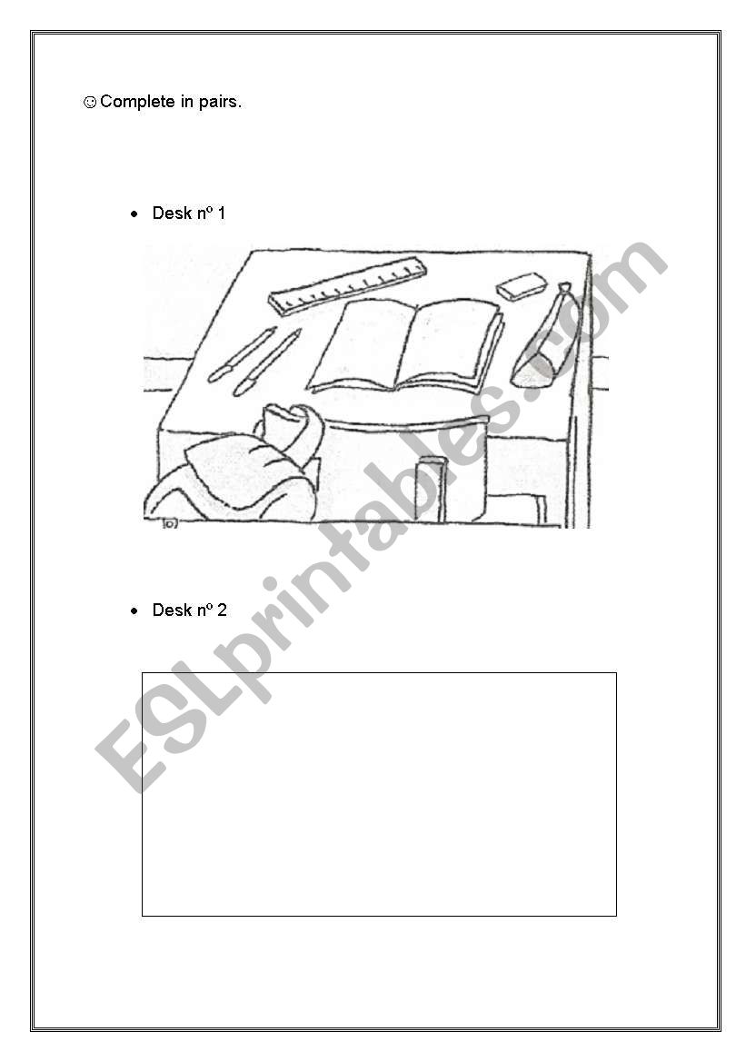 Information gap activity worksheet