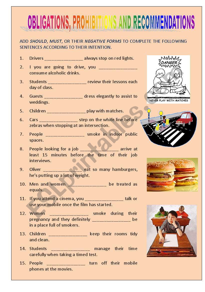 Obligations, Prohibitions & Recommendations