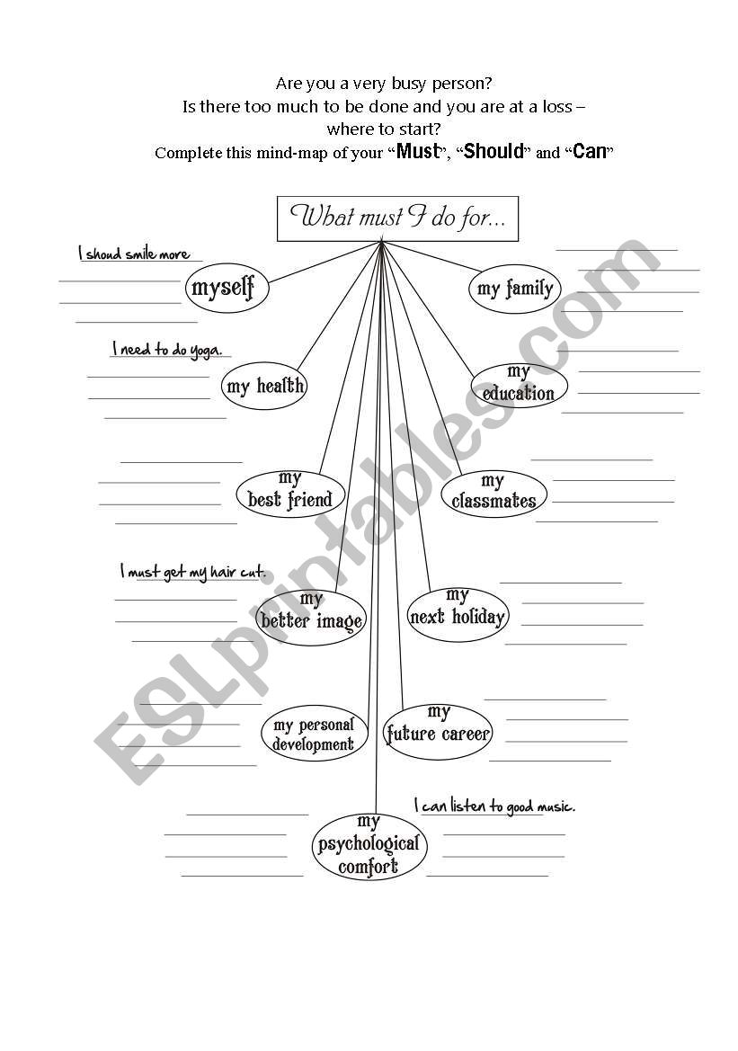 modals worksheet