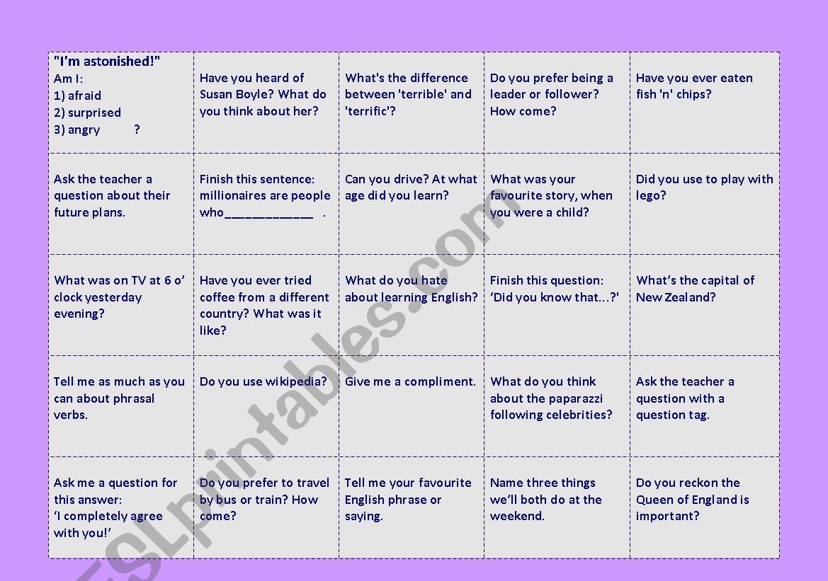 100 more talking points - conversation cards