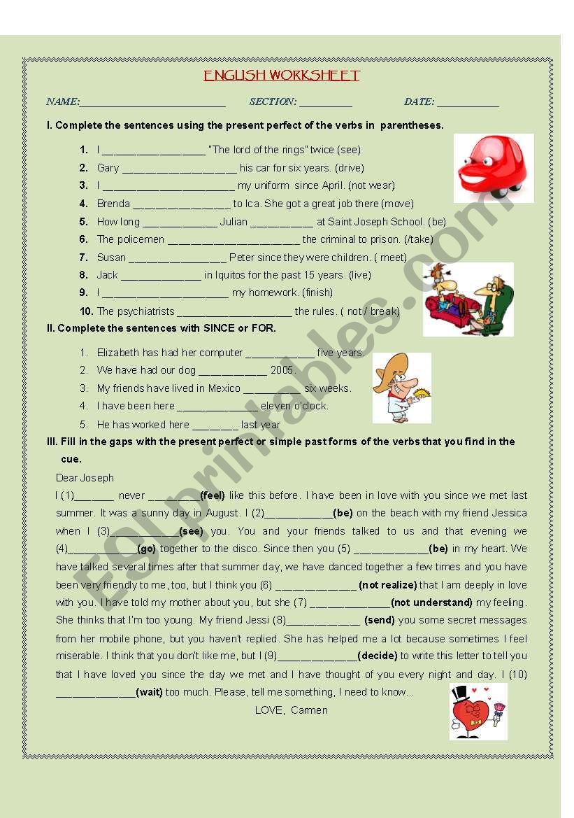 Present Perfect and Simple Past