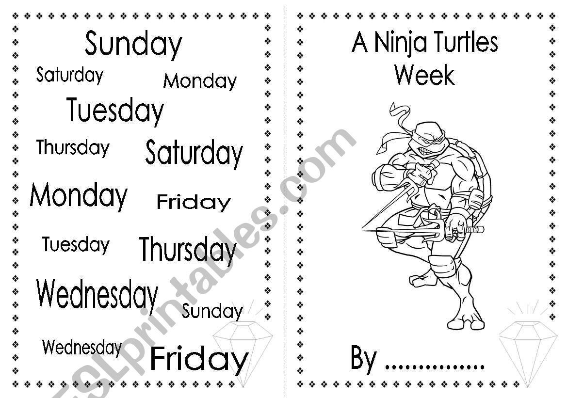 A Ninja Turtles Week worksheet