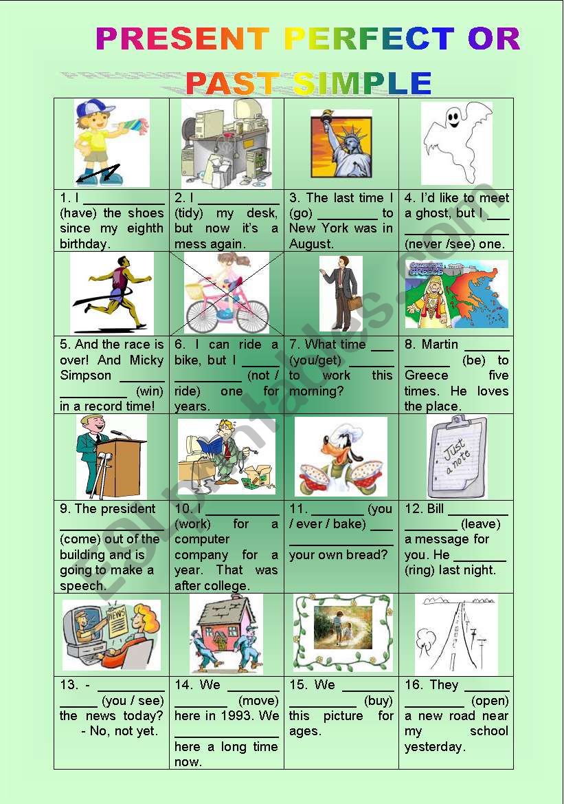 present perfect or past simple