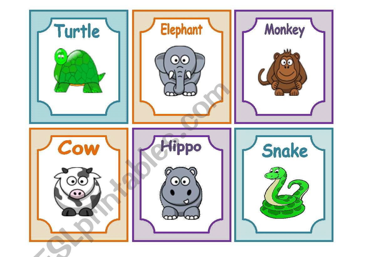 animals worksheet