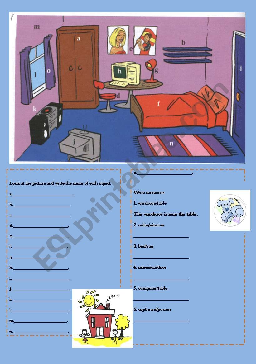 HOUSE worksheet