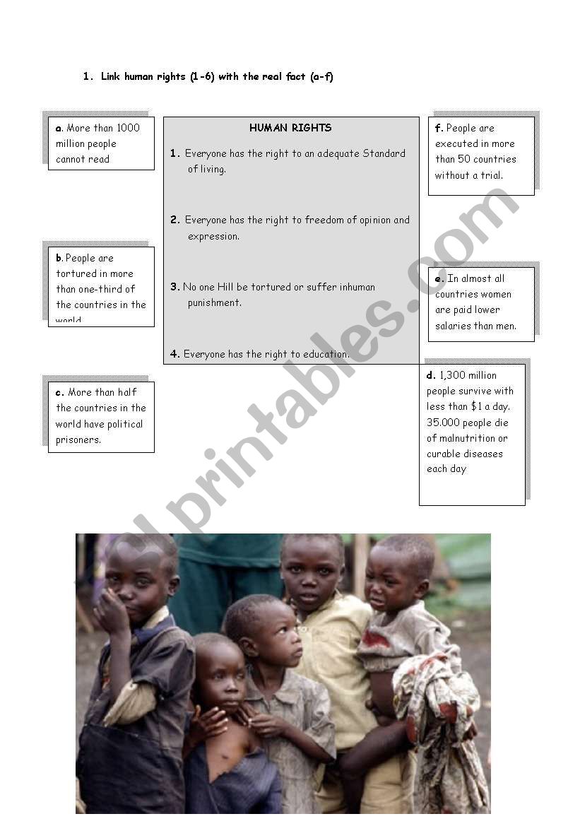 Human rights 2 worksheet