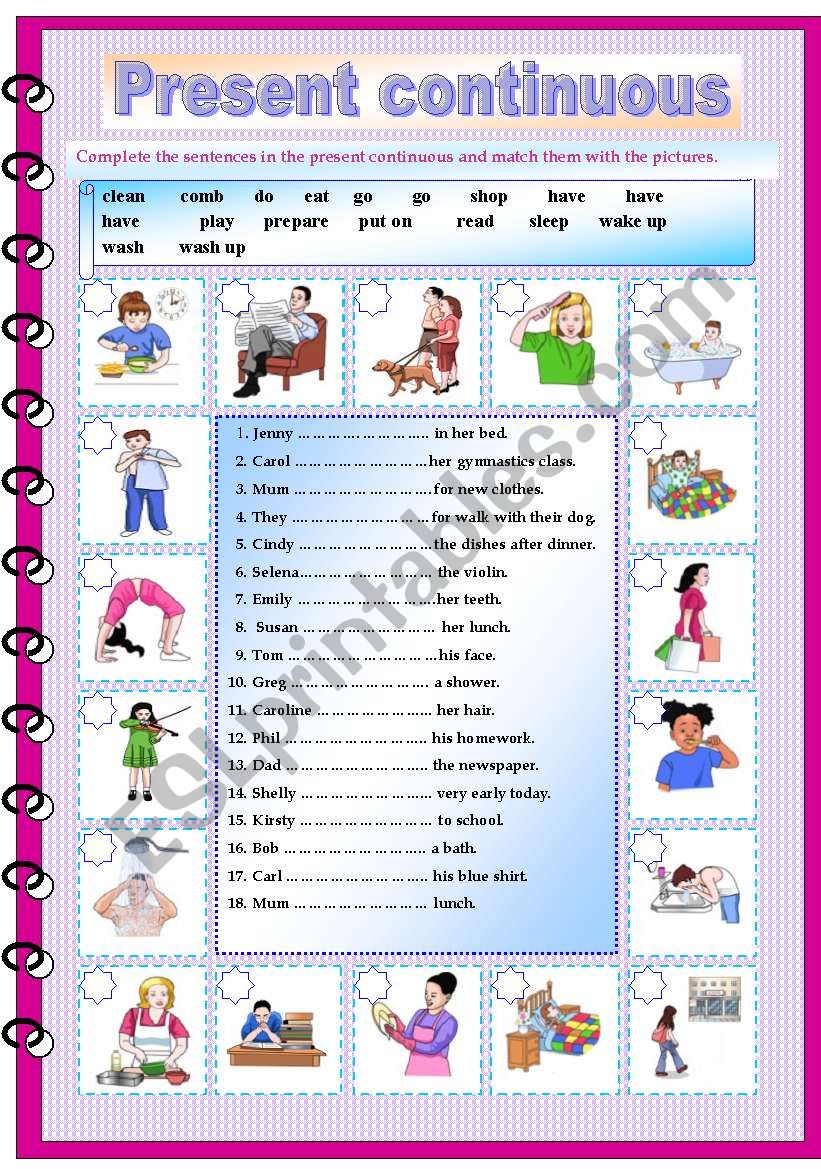 Present continuous (editable & key)