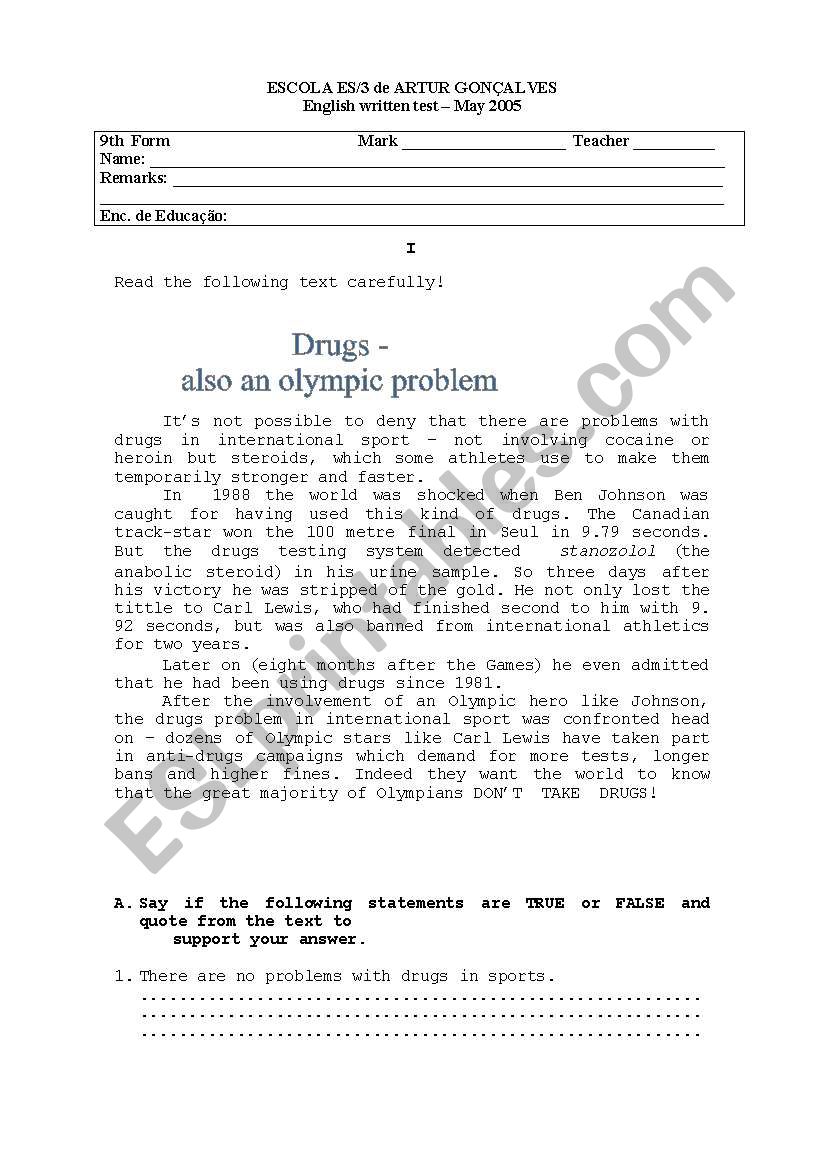 addictions  worksheet