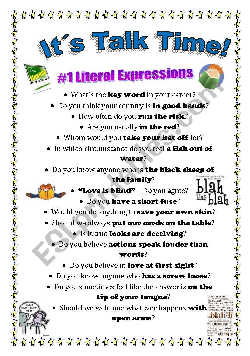 Talk Time - Literal Expressions