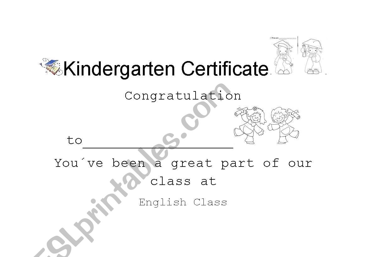 certificate worksheet