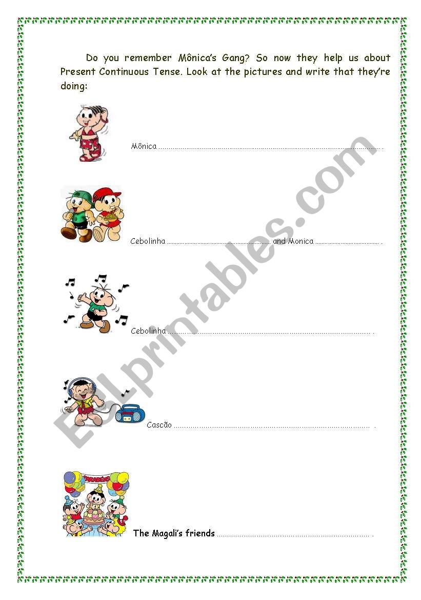 What are they doing? worksheet