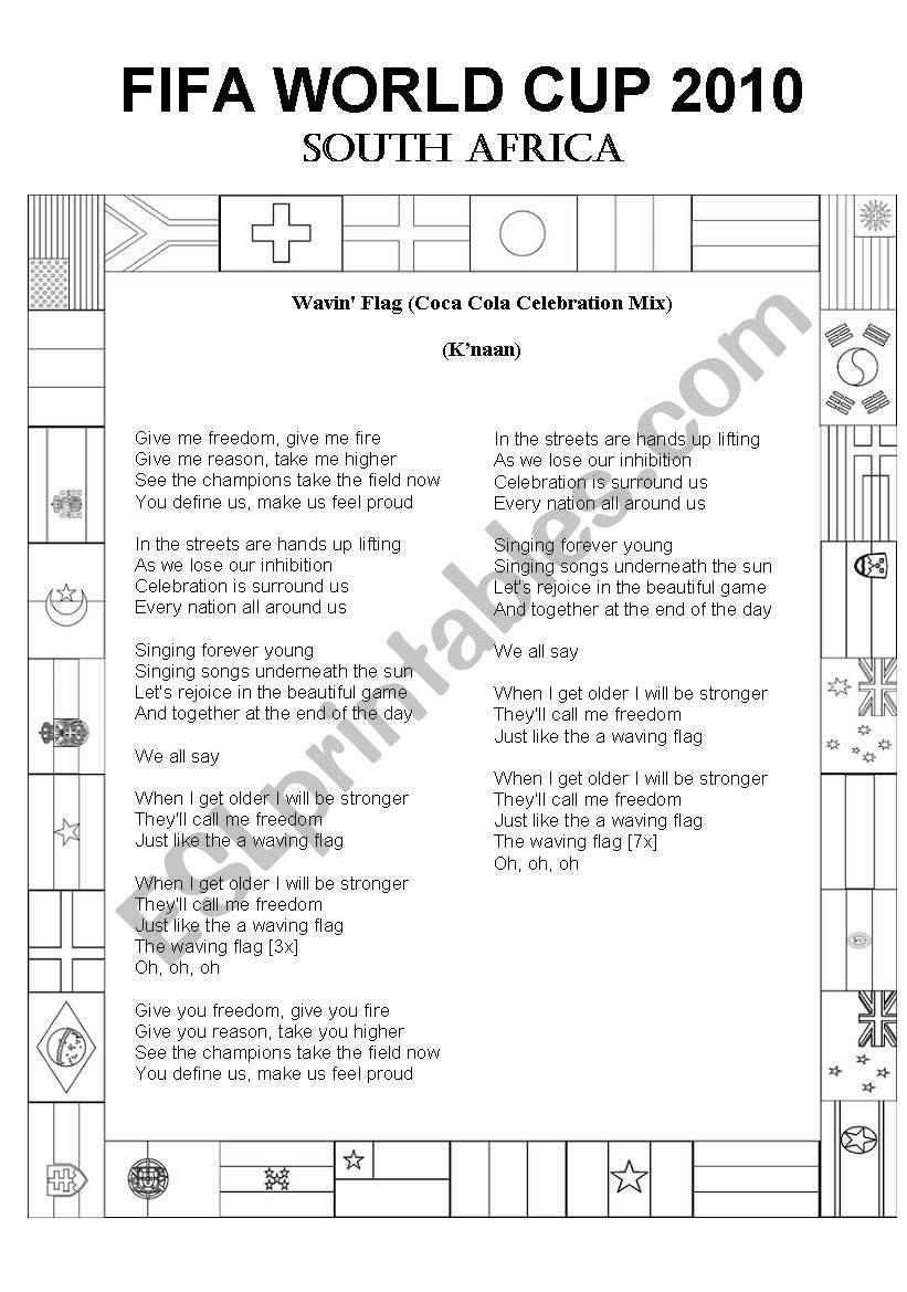 ACTIVITIES ABOUT WORLD CUP worksheet