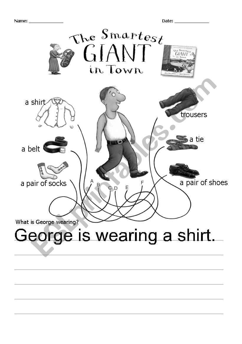 Clothes worksheet