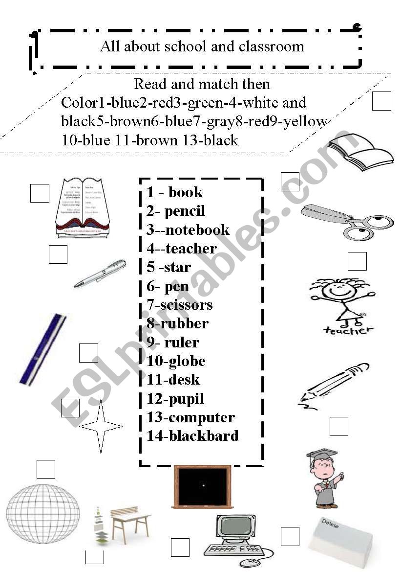 All about school and classroom