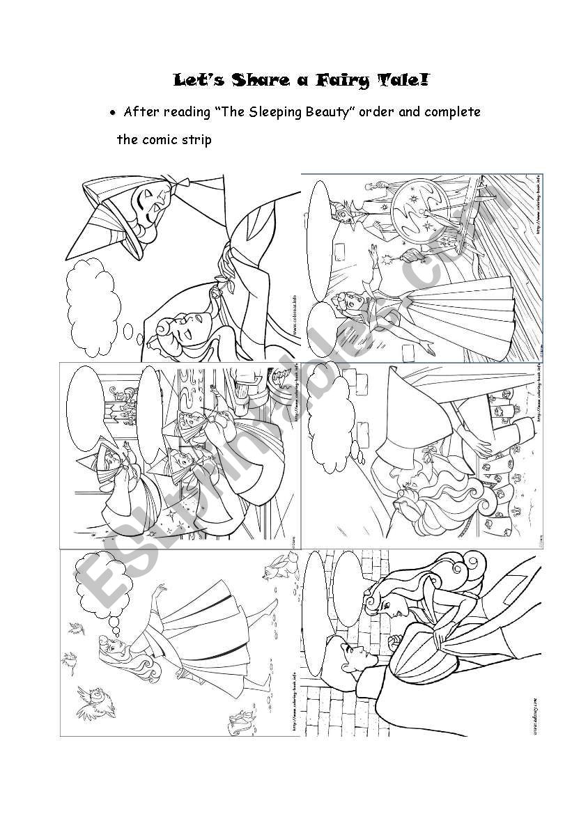 Sleeping Beauty worksheet